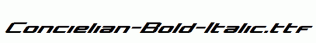 Concielian-Bold-Italic.ttf