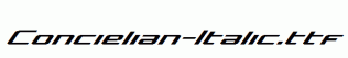 Concielian-Italic.ttf