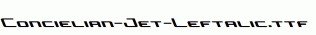 Concielian-Jet-Leftalic.ttf