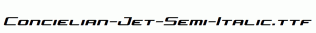 Concielian-Jet-Semi-Italic.ttf