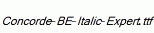 Concorde-BE-Italic-Expert.ttf