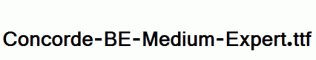 Concorde-BE-Medium-Expert.ttf