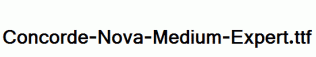 Concorde-Nova-Medium-Expert.ttf