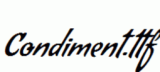 Condiment.ttf