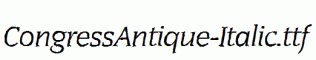 CongressAntique-Italic.ttf