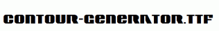 Contour-Generator.ttf