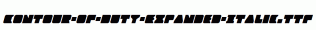 Contour-of-Duty-Expanded-Italic.ttf
