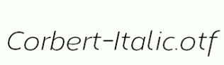 Corbert-Italic.otf