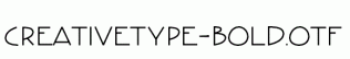 CreativeType-Bold.otf