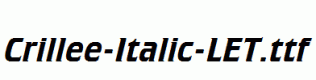 Crillee-Italic-LET.ttf