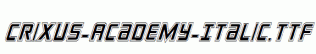 Crixus-Academy-Italic.ttf