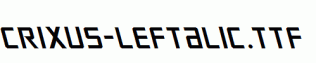 Crixus-Leftalic.ttf