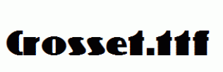 Crosset.ttf