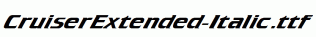 CruiserExtended-Italic.ttf