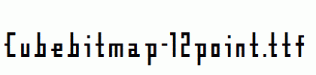 Cubebitmap-12point.ttf