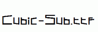 Cubic-Sub.ttf