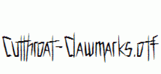 Cutthroat-Clawmarks.otf