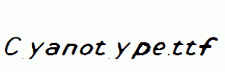 Cyanotype.ttf