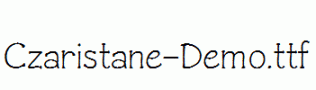 Czaristane-Demo.ttf