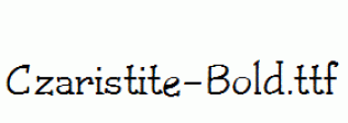 Czaristite-Bold.ttf
