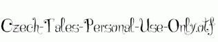 Czech-Tales-Personal-Use-Only.otf