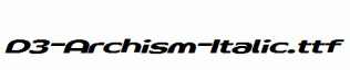 D3-Archism-Italic.ttf