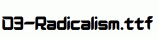 D3-Radicalism.ttf