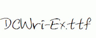DCWri-Ex.ttf