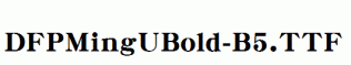 DFPMingUBold-B5.ttf
