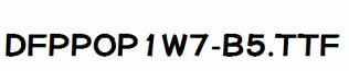 DFPPOP1W7-B5.ttf