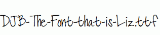 DJB-The-Font-that-is-Liz.ttf