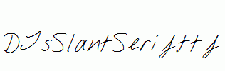 DJsSlantSerif.ttf