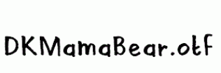 DKMamaBear.otf