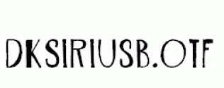 DKSiriusB.otf