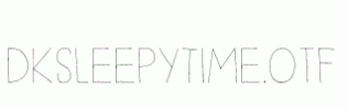 DKSleepyTime.otf