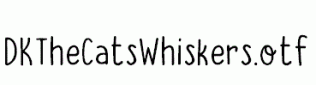 DKTheCatsWhiskers.otf