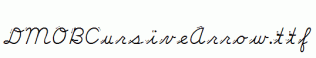 DMOBCursiveArrow.ttf