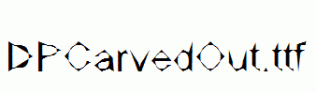 DPCarvedOut.ttf