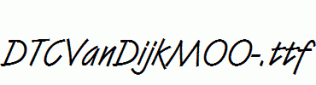 DTCVanDijkM00-.ttf