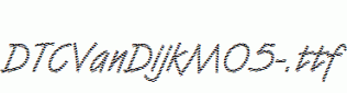 DTCVanDijkM05-.ttf