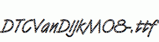 DTCVanDijkM08-.ttf