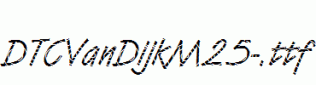 DTCVanDijkM25-.ttf