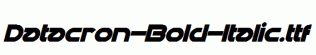 Datacron-Bold-Italic.ttf