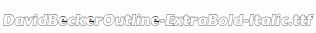 DavidBeckerOutline-ExtraBold-Italic.ttf