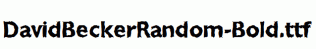DavidBeckerRandom-Bold.ttf