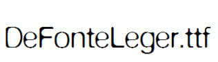 DeFonteLeger.ttf