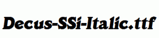 Decus-SSi-Italic.ttf