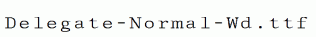 Delegate-Normal-Wd.ttf