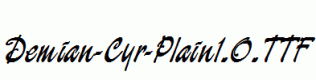 Demian-Cyr-Plain1.0.ttf