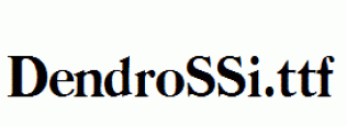DendroSSi.ttf